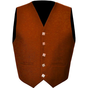 Traje Escocés para Hombre, Chaqueta Kilt Naranja Príncipe Charlie con Chaleco, Conjunto para Bodas y Fiestas, Personalizado 2026 - Product Image 3