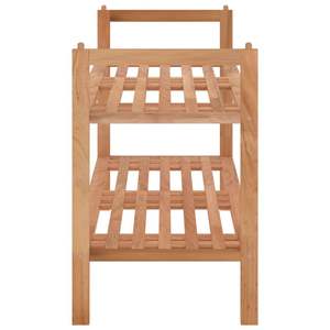Étagère à chaussures empilable en bois de noyer massif, élégante, de taille moyenne - Product Image 4