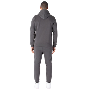 Men's Drawstring Hoodie Tracksuit Set <b>Cuffed</b> <b>Jogger</b> Trousers Regular Fit Casual Two Piece Pullover Outfit Custom OEM ODM Apparel - Product Image 3