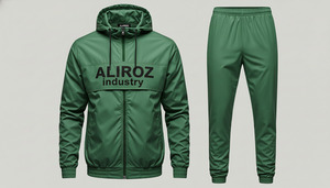 ALIROZ INDUSTRY Survêtement coupe-vent d'hiver pour homme - 100% nylon respirant à séchage rapide, style streetwear - Product Image 2