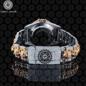 Reloj de Lujo para Mujer Charm Jewells, 38 mm, Análogo Irregular de Cuarzo, Correa de Acero Inoxidable, Esfera de Cristal de Zafiro, Bisel con Diamantes - Product Image 3