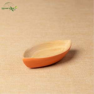 Bol en bambou tressé éco-responsable, d'inspiration végétale, au design classique moderne, avec finition laquée bicolore - Product Image 3