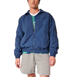 Veste coupe-vent de sport respirante en nylon tricoté sur mesure par le fabricant, taille plus, streetwear d'été, randonnée en plein air, course à pied, poche zippée - Product Image 4