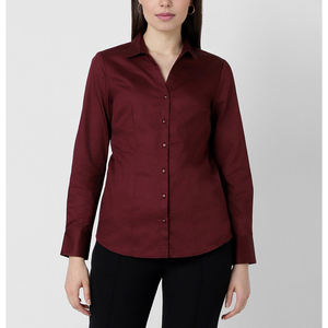 Nueva Blusa de Satén para Mujer, Manga Larga, Camisa Blanca para Oficina, Negocios Formales, Venta Caliente, Prenda de Trabajo Femenina Lisa Teñida - Product Image 3