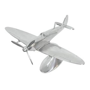 เครื่องบินจำลอง Spitfire ขนาดใหญ่ ทำจากอลูมิเนียมหล่อ พร้อมใบพัดและฐานตั้ง ราคาขายส่งจากผู้ผลิต - Product Image 1