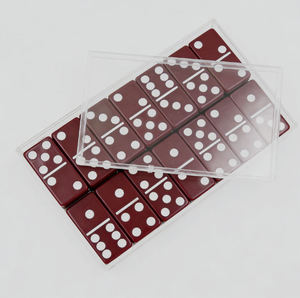 Dominós de Resina Artesanales al por Mayor, Dados Acrílicos Transparentes de Alta Calidad de 19 mm y 6 Caras para Juegos de Mesa - Product Image 1