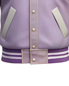 Light and White Custom <b>Canvas</b> Stand Collar Waterproof Varsity <b>Jacket</b> <b>Men</b> Baseball Bomber Coat OEM College Wholesale - Product Image 2