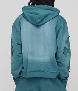 Ensemble de survêtement vintage délavé pour homme, style streetwear oversize, respirant, haute qualité, OEM & ODM - Product Image 4