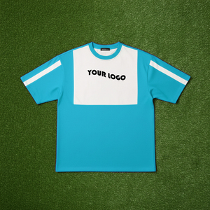T-shirts pour hommes de haute qualité en jersey 100% coton 180g, logo imprimé numérique personnalisé, coupe ample, respirant, épaules tombantes, bicolore - Product Image 3