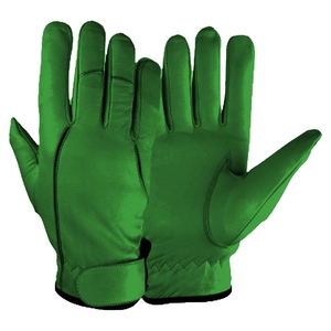 Best Performance Driving <b>Gloves</b> Goat Grain Leather Adjustable Wristlet Reflective Safety Construction Industrial Hand Flexible - Product Image 2