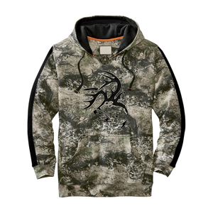 Sudadera con Capucha de Camuflaje para Hombre, con Logotipo de Alce Bordado, Corte Regular, con Bolsillo Delantero, Ropa Casual para Exteriores, Estilo Otoñal - Product Image 3