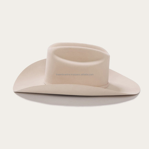 Chapeaux de cow-boy occidentaux classiques | Chapeaux de rodéo en feutre de laine personnalisés | Fournisseur de chapeaux en cuir de haute qualité pour hommes femmes - Product Image 2