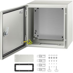 Armadio Elettrico in Acciaio NEMA 4X 12 X 12 X 8 Piedi IP67 Impermeabile e Antipolvere per Uso Esterno/Interno - Product Image 2
