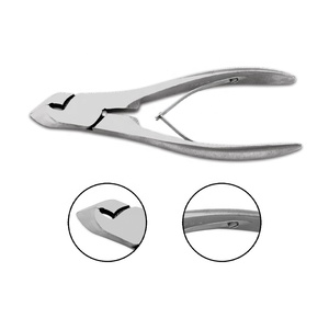 New Double Spring Nail Pliers 12cm Autoclavable Stainless Steel Sharp Cutting 15mm Podiatry Finger Toenail Clippers OEM <b>by</b> KKZ - Product Image 4