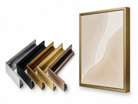 Cadre flottant en aluminium pour toile, bord étroit, kit de cadre de toile DIY, taille personnalisée, décoration intérieure