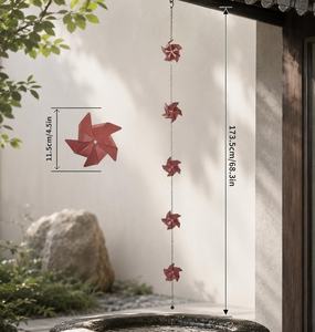 Chaîne de pluie en métal suspendue pour l'extérieur, pour la décoration de ferme - Product Image 5