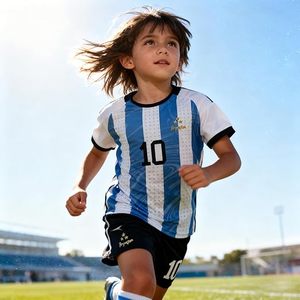 Conjunto de Camiseta de Fútbol para Niños # Uniforme de Fútbol para Jóvenes, Camiseta y Pantalones Cortos para Niños y Niñas, Conjunto de Entrenamiento Transpirable - Product Image 2