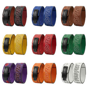 Ceinture de compression en cuir de vachette robuste et réglable haute performance avec boucle à levier pour les entraînements en salle de sport - Product Image 1