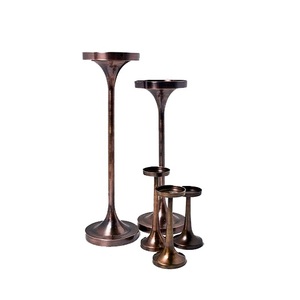 New design Silver metal candle holder set luxury tall candlestick <b>stand</b> wedding centerpiece offers in customization options - Product Image 3