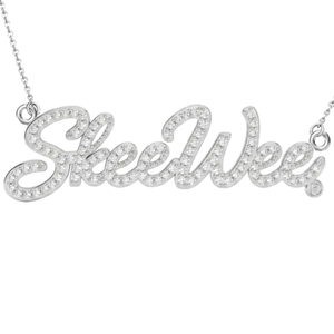 สร้อยคอ AKAPave Skeewee Script สำหรับผู้หญิง ดีไซน์หรูหรา สีทอง ประดับคริสตัลรูปตัวอักษร สร้อยคอแฟชั่น เครื่องประดับหรูหรา - Product Image 5