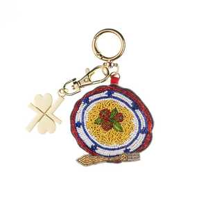 Beaded Pearl Seashell Zipper Keychain Luxury <b>Bag</b> <b>Charm</b> Fashionable Adjustable Accessory - Product Image 3