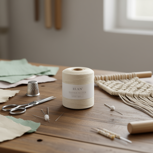 Bobina di Cordoncino in Cotone Ilan 1 mm Circa 400 g - Product Image 2