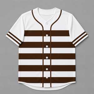 Maillot de baseball unisexe pour homme, chemise à boutons, vêtements de sport décontractés, respirant, léger, tenue d'équipe athlétique - Product Image 1