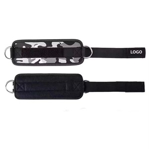 Sangles de cheville en néoprène pour entraînements de gym, fessiers, jambes, musculation, avec anneaux en D, protection pour la musculation - Product Image 2