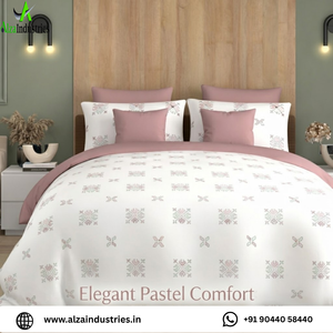 Juego de Sábanas Super King Size de 120x120 Pulgadas, 100% Algodón Puro, con 2 Fundas de Almohada |   Ropa de cama transpirable y con cremallera para almacenamiento. - Product Image 2