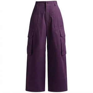 Pantalon cargo homme AMIB SPORTS taille mi-haute, coupe large, multi-poches, léger, respirant, imperméable, 100% coton, style workwear - Product Image 6