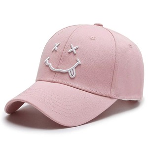 Custom Unisex Black 6-Panel <b>Snapback</b> <b>Cap</b> With White Embroidered Smile Face Street Style Casual Adjustable Hat Adult - Product Image 6