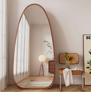Large Floor <b>Mirror</b> Irregular Frame Decoration <b>Mirror</b> <b>for</b> Living Room Natural Modern Decorative <b>Mirror</b> - Product Image 6