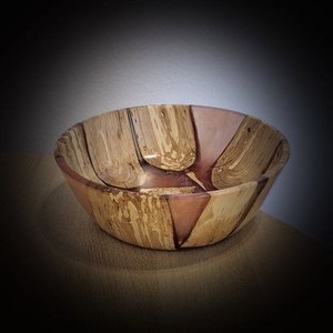 Bol en bois massif avec résine époxy, fait main, rustique, pour servir, bol à fruits en bois, décoration moderne pour la maison, pièce décorative. - Product Image 6