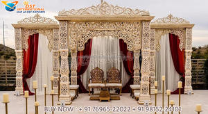 Mandap ชุดแต่งงานสไตล์ดั้งเดิมของอินเดีย,ชุด Mandap สำหรับงานแต่งงานเสาบัวสวยงามสไตล์มาเลเซีย - Product Image 2