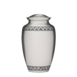 Urna funeraria de metal sólido negra y latón para cenizas de adultos, grabada a mano, con tapa roscada segura. - Product Image 6