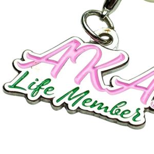 Breloque AKA Life Member Or Rose Vert pour Femme, Bijou Élégant de Sororité, Pendentif Accessoire pour Bracelet Collier, Cadeau - Product Image 3