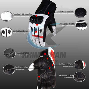 Best Leather Outdoor Full Finger Non-Slip Men Motorbike <b>Gloves</b> High Quality Hot Selling Best Price for Adults - Product Image 5