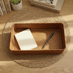 Rustic Bohemian Decor Seagrass <b>Basket</b> Handmade <b>Storage</b> <b>Basket</b> Wholesale eco-friendly Made in Vietnam - Product Image 1