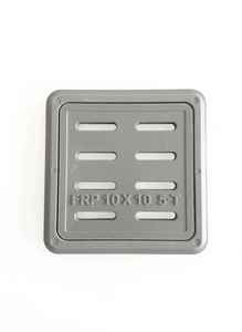Grille de drainage carrée en composite moulé Wave FRP 10 x 10 5-T avec visibilité prismatique haute intensité Modèle 3 - Product Image 1