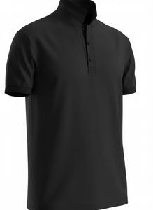 Camisa Polo de Manga Corta con Cuello Mandarín para Hombre, Transpirable, Informal, con Logotipo Personalizado, Proveedor Mayorista OEM ODM - Product Image 3