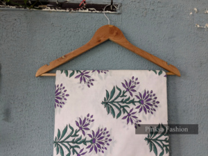 Tela de Algodón Estampada a Mano de Jaipur, Material de Algodón Orgánico Sostenible para Vestidos, Diseños Personalizados para Boutiques - Product Image 4