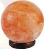 Lampe de sel en marbre de l'Himalaya, lampe de sel rose en forme de boule naturelle, lampe sphérique ronde artisanale, veilleuse, cadeau - Product Image 5