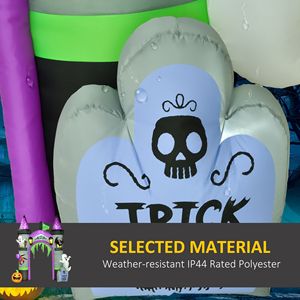 Grande Arco Gonfiabile di Halloween da 3,6 m con Fantasma, Zucca, Ragno e Pipistrello in Resistente Materiale PVC Oxford - Product Image 5