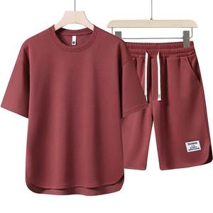 Shorts de sport décontractés d'été pour hommes, taille haute, séchage rapide, imprimé tendance, en toile avec braguette zippée, logo personnalisable, respirant - Product Image 3