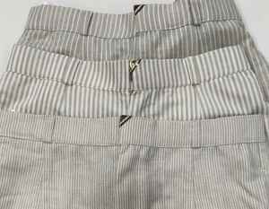 Pantalones Palazzo de Algodón a Rayas para Mujer, Cintura Elástica, Pierna Ancha, Casuales, Cómodos, para Uso Diario - Product Image 5