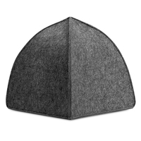 Triangle Feline House Hut Filz Haustier Bett Katzen zelt Höhle für Kätzchen und kleine Hunde mit wasch barem Kissen