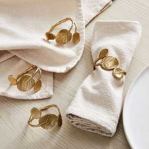 Anneaux de serviette dorés pour la mise en table, porte-serviettes décoratifs en métal pour mariage, fête, dîner, restaurant et décoration de table à domicile - Product Image 4