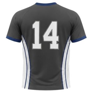 Unisex Charcoal Gray White Sublimation Netball Shirt Polyester Short Sleeve Crewneck <b>Athletic</b> Sports Wear Side Panel Training Ap - Product Image 2