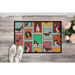 Felpudo Springer Spaniel Inglés Lotes de hígado Interior Exterior Antideslizante Lavable Alfombra de pila baja 24H X 36W para entrada de puerta delantera - Product Image 2