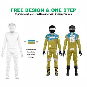Impression numérique % polyester 220g respirant à séchage rapide unisexe adulte manches longues pour ATV Dirt Bike MTB BMX Motocross - Product Image 2